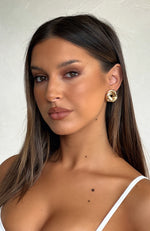 Bad Habit Stud Earrings Gold