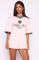 Along The Way Oversized Jersey Pink