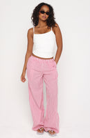 Always About Us Pants Strawberry Stripe