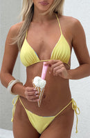 Coolum Reversible Bikini Top Lemontini Fizz