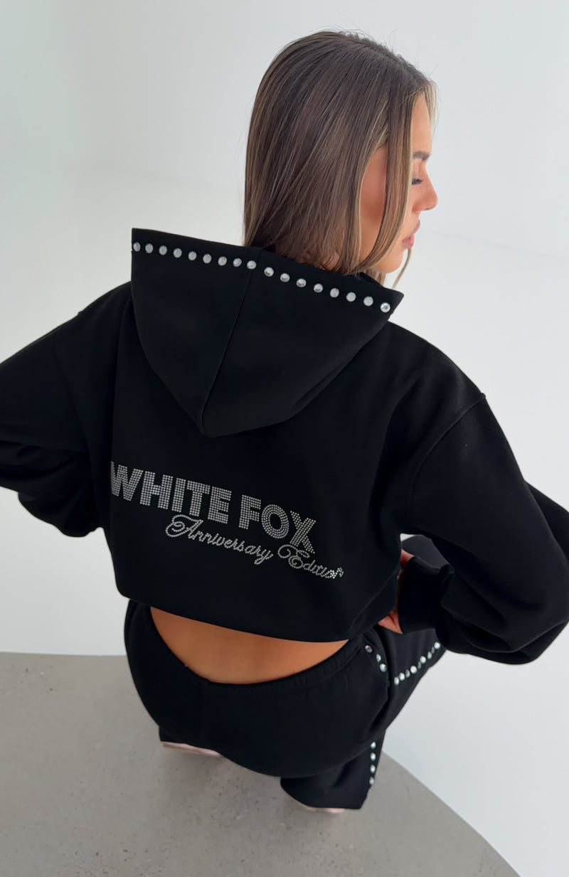 Shining Moment Oversized Hoodie Black