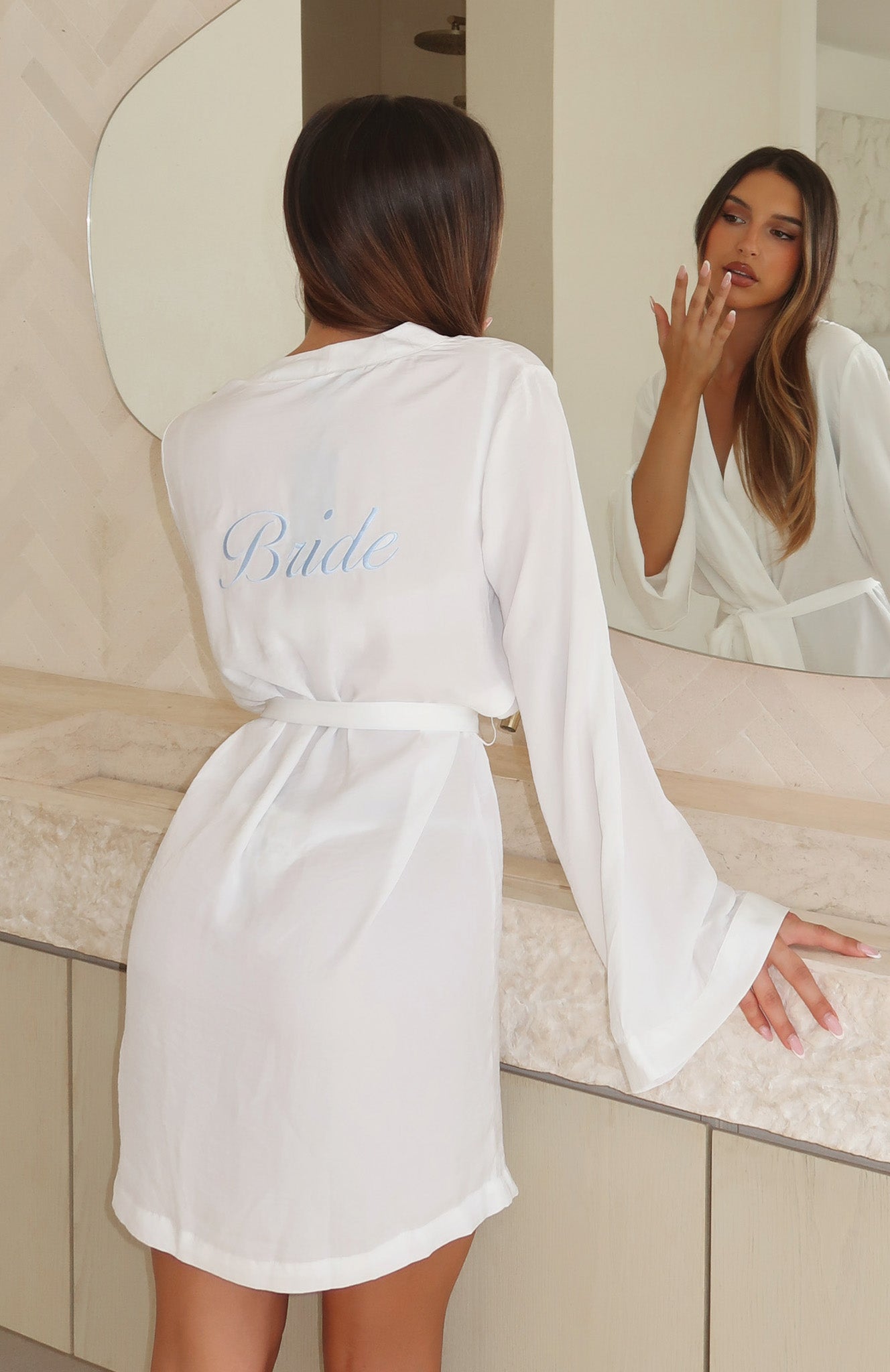 Bridal Party Robe White | White Fox Boutique UK