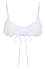 Crystal Coast Bikini Top White