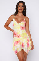 Floating Through It Mini Dress Sunlit Hibiscus