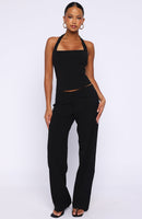 He Said She Said Pants Black