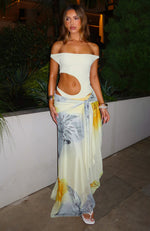 Florence Fling Maxi Dress Lemon Blossom