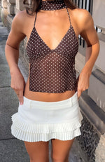 Ignoring Me Mini Skort Off White