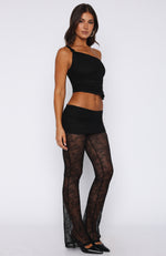 In Your Eyes Lace Pants Black