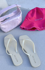 Josie Thong Sandals Off White