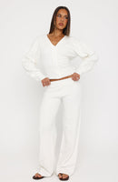 Kassandra Knit Pants Off White