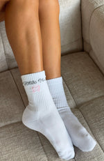 Lucky Thirteen Audrina Socks White