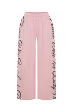 Lucky Thirteen Shaya Wide Leg Sweatpants Soft Pink
