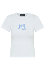 Mykonos Moment Baby Tee White
