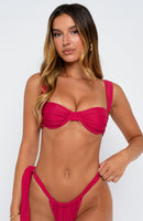 Elouera Bikini Top Cherry Red