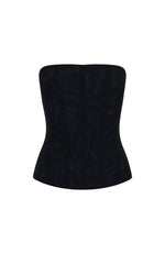 Tell Me A Secret Strapless Bustier Black | White Fox Boutique UK