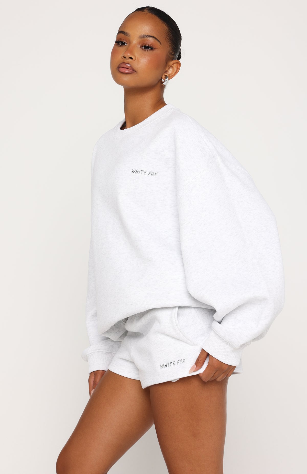 Test Drive Oversized Sweater Grey Marle | White Fox Boutique UK