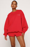 Test Drive Oversized Sweater Red