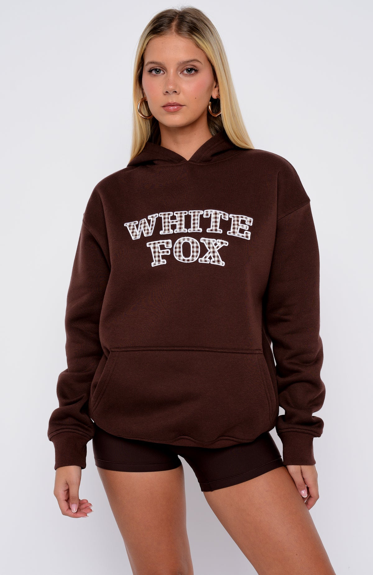Took The Fall Oversized Hoodie Chocolate | White Fox Boutique UK