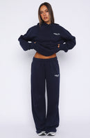Verano Sixteen Lilia Wide Leg Sweatpants Navy