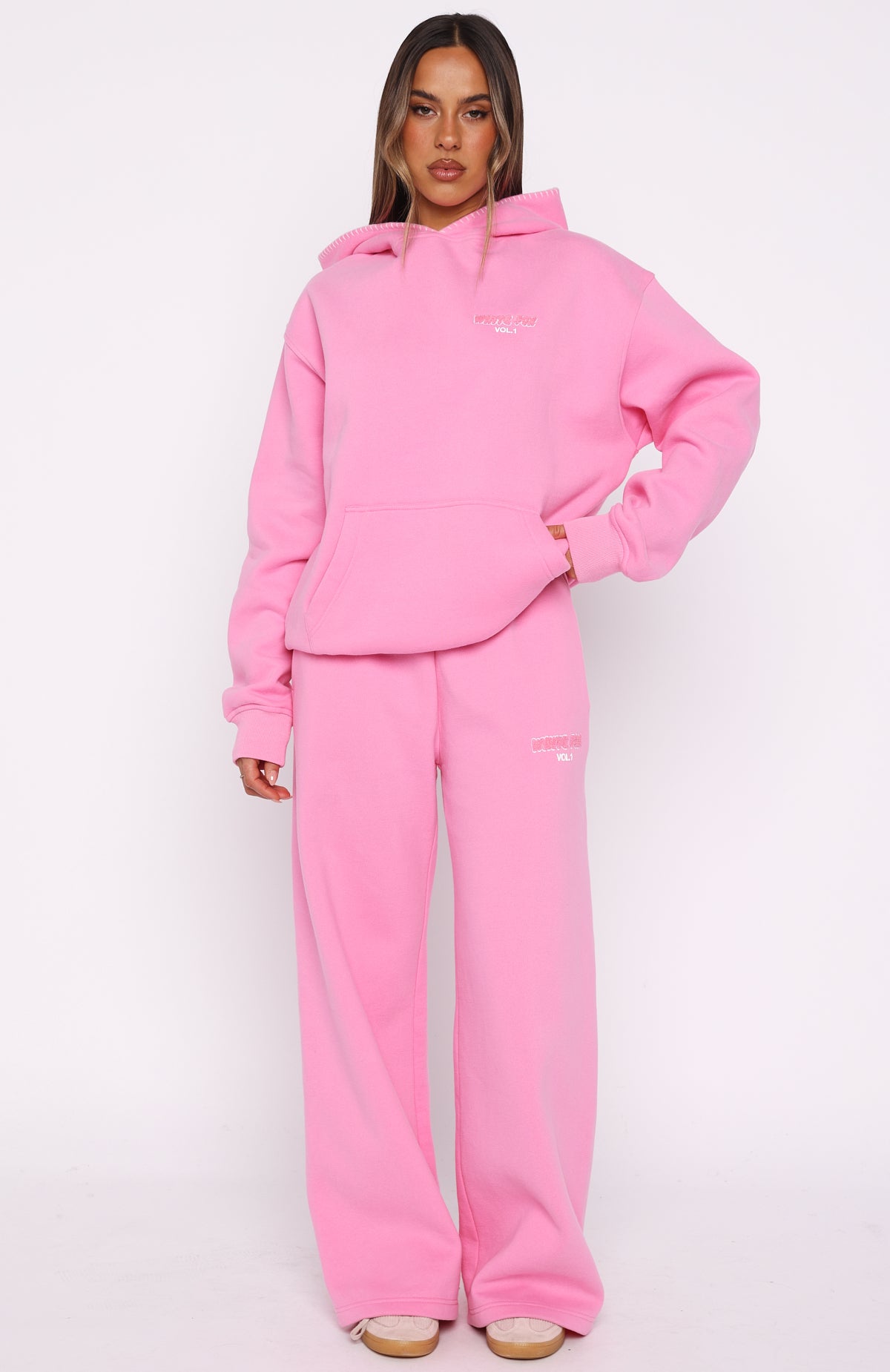 Vol. 1 Wide Leg Sweatpants Bubblegum | White Fox Boutique UK Vol. 1 Wide Leg Sweatpants Bubblegum | White Fox Boutique UK