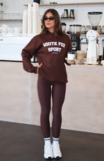 Winning Team Oversized Hoodie Chocolate