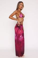 Luminous Maxi Skirt Berry Lush