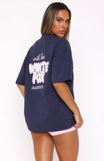 With Love Always Oversized Tee Navy