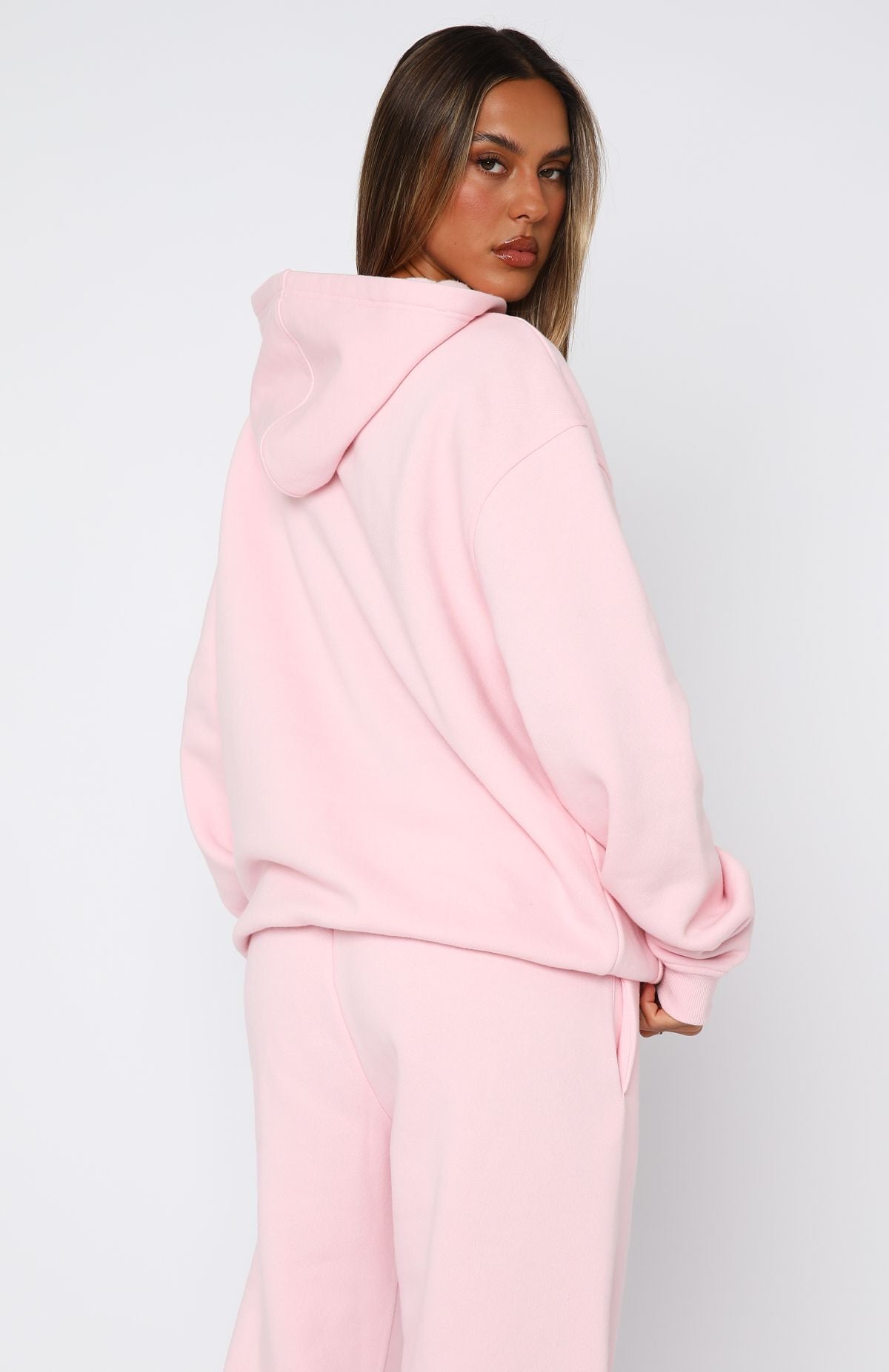 From The Archives Lexi Oversized Hoodie Pink | White Fox