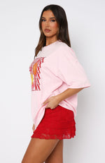 Oh So Sweet Oversized Tee Pink