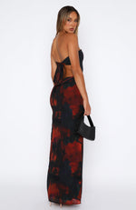 Leave You Alone Maxi Dress Deep Merlot