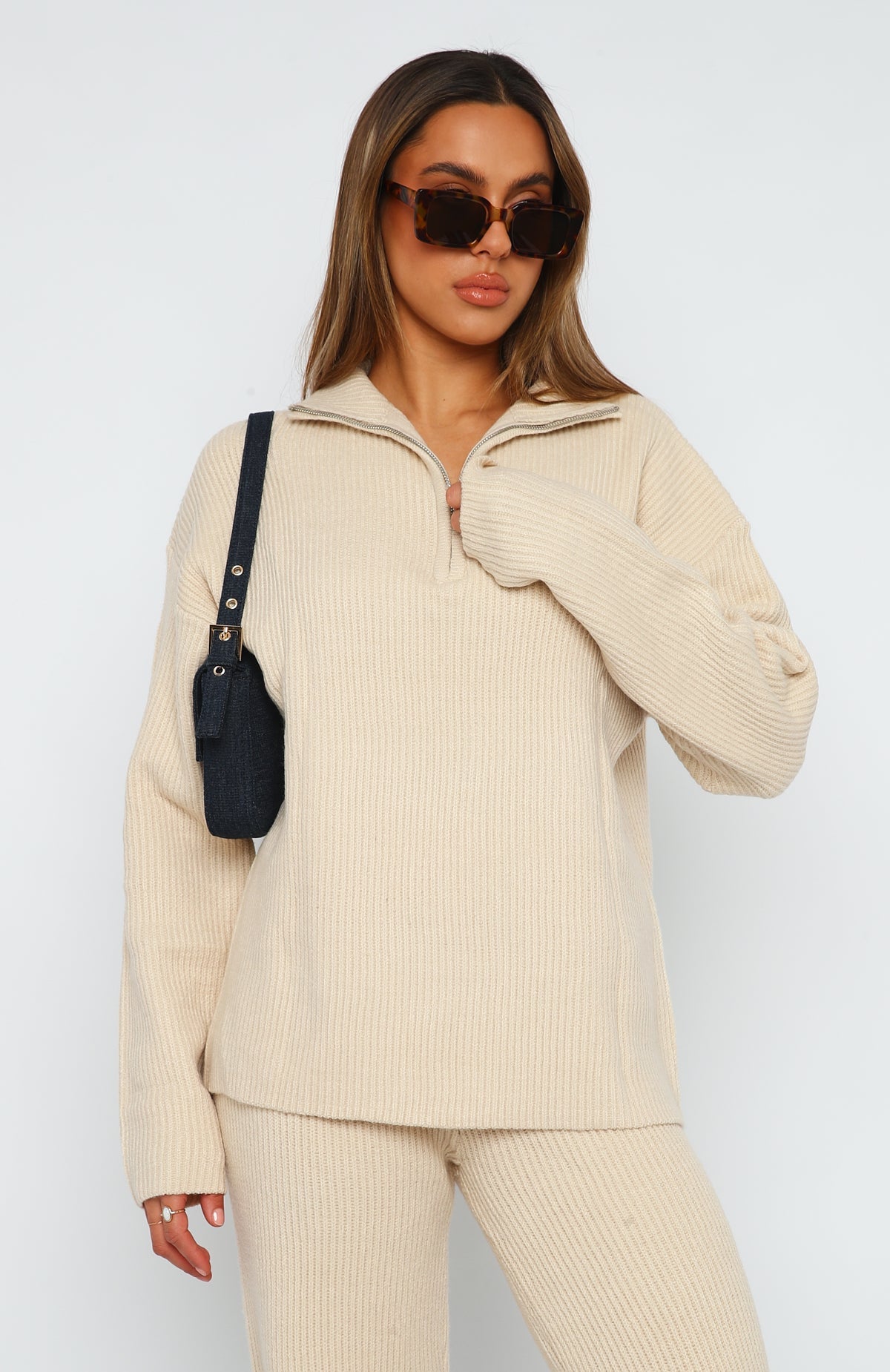 Wild Fox deals Let’s Stay Home Beige Sweater