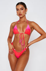 Golden Hour Bikini Top Strawberry Ombre