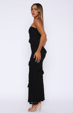 She's A Masterpiece Lace Maxi Dress Black