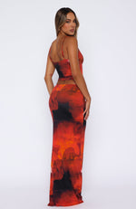 Sweet Salutations Maxi Skirt Ember