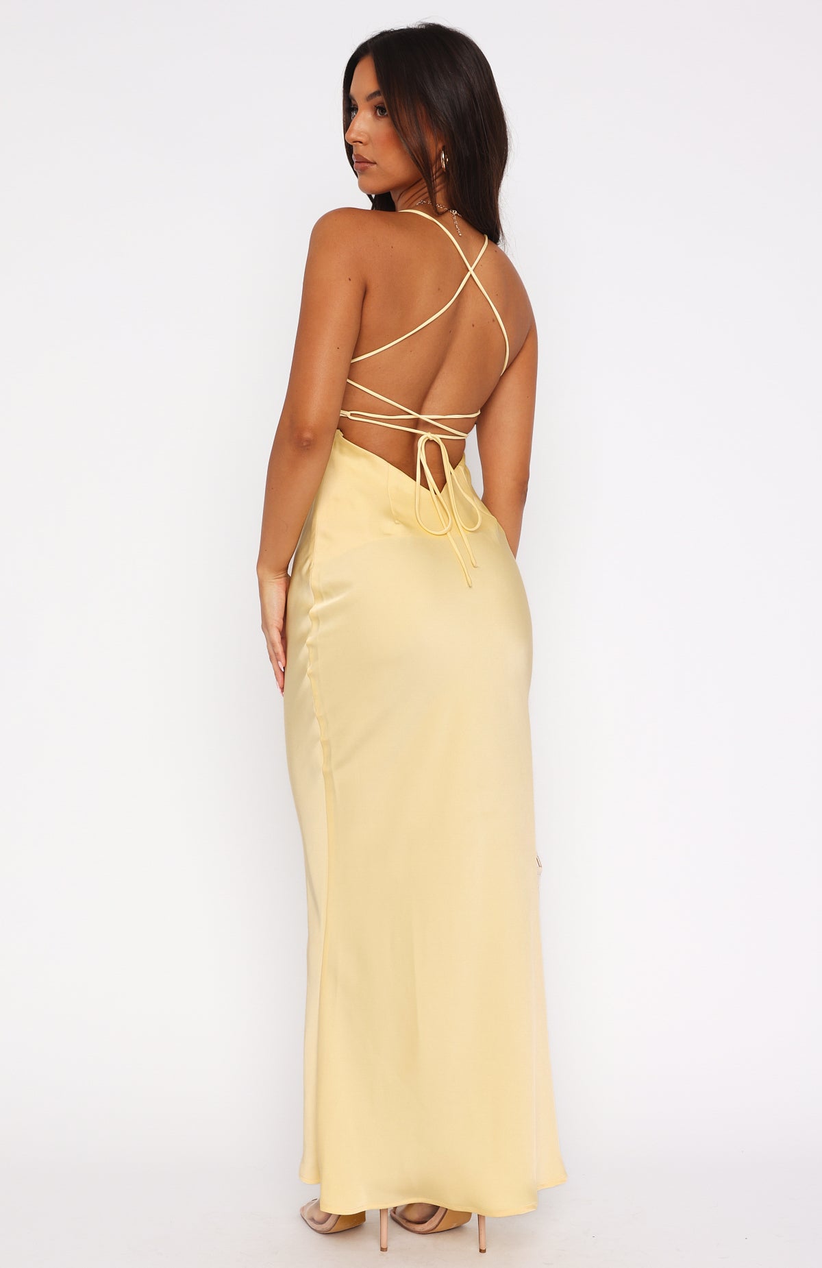 navy blue dress for baby girl Leely Women Dark Green Prom Dress A-Line Spaghetti Straps Backless Long  Satin Evening Dress with Slit – leelyuk