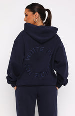 Stay Lifted Oversized Hoodie Navy