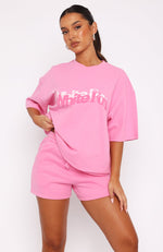 So Wavy Oversized Tee Pink