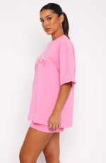 So Wavy Oversized Tee Pink