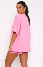 So Wavy Oversized Tee Pink