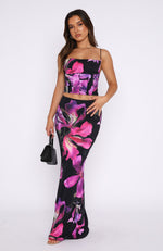 Sweet Salutations Maxi Skirt Purple Haze