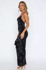 I Don't Miss You Maxi Dress Noir Rose