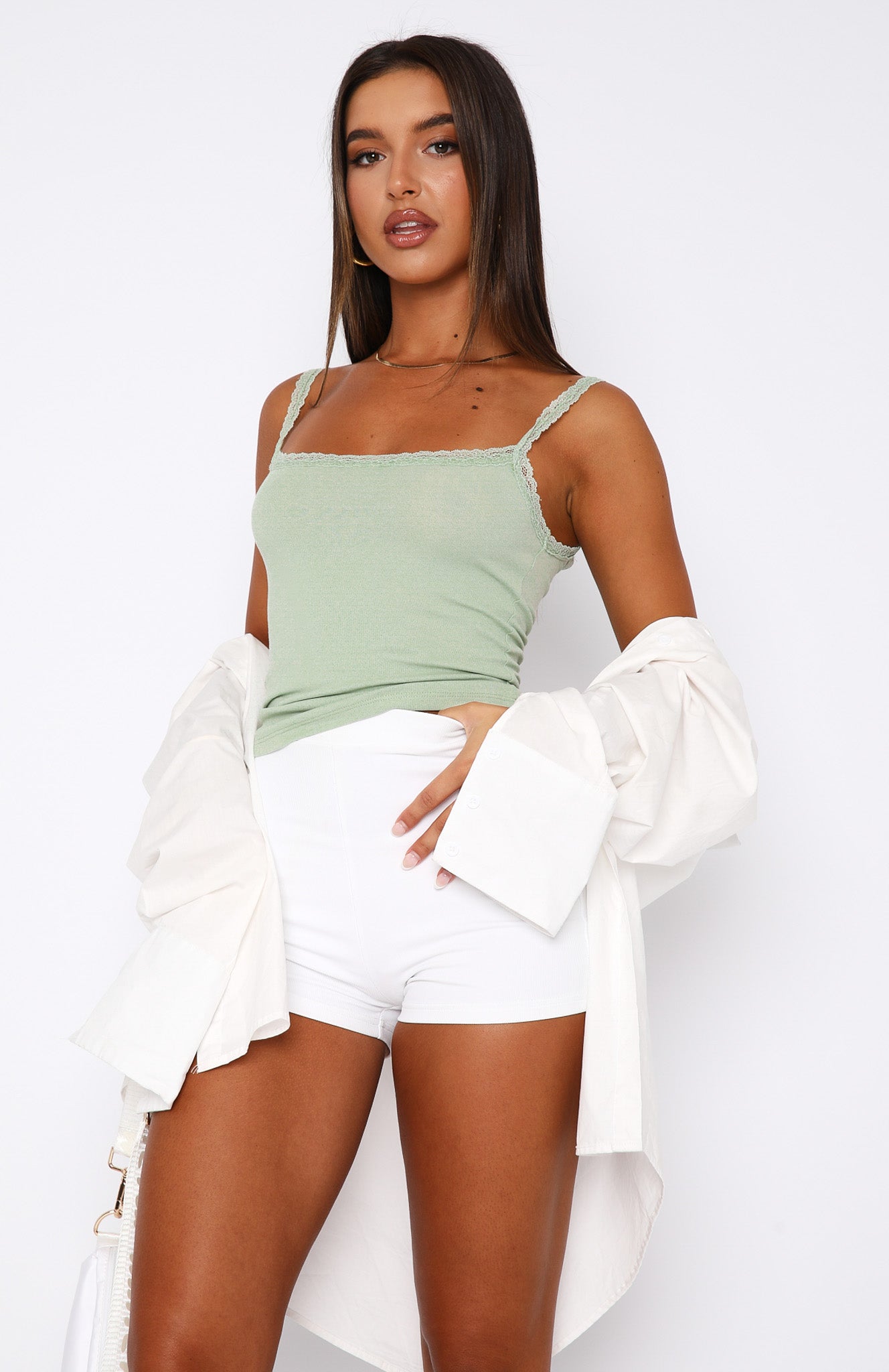 After Midnight Cami Sage | White Fox Boutique
