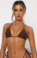 Golden Hour Bikini Top Chocolate