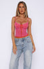 Into The Mist Lace Bustier Pink