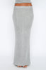 Star Shining Sequin Knit Maxi Skirt Grey