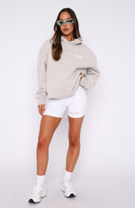 Offstage Ribbed Bike Shorts White