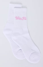 Season 7 Socks White/Pink