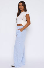 Always About Us Stripe Pants Light Blue