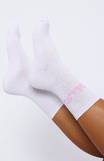 Season 7 Socks White/Pink