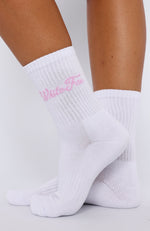 Season 7 Socks White/Pink